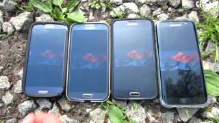 Samsung Galaxy S7 Edge Screen sunlight visibility test comparison vs Samsung Galaxy S5 S4 and S3 [upl. by Riedel338]