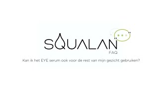 Het Eye Serum voor het hele gezicht gebruiken  100 Natuurlijke Huidverzorging van Squalan [upl. by Alaham]