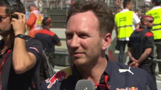 2016 Spain Post Race Channel 4 Christian Horner [upl. by Marice995]