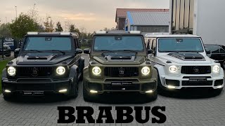 GBRABUS INVASION 3x G700 Brabus GClass DRIVE 😱 [upl. by Aniles]