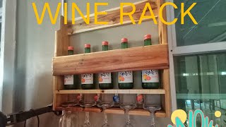 RJs DiY wine rack  using palochina wood [upl. by Howzell]