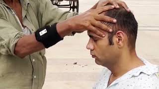 Cosmic Indian head massage I Effective Pain Relief Head Massage and Neck Cracking ASMR [upl. by Navar]