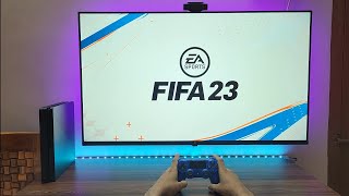 FIFA 23 Gameplay PS4 Slim 4K HDR TV [upl. by Athalie]