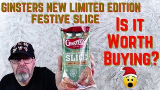 GINSTERS  FESTIVE SLICE  CHICKEN amp STUFFING  FOOD REVIEW [upl. by Atirehc364]