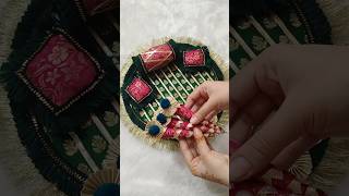 Beautiful Mehndi Platter Decoration Ideas💚Mehndi Platter for Wedding mehndi trending diy shorts [upl. by Corty]