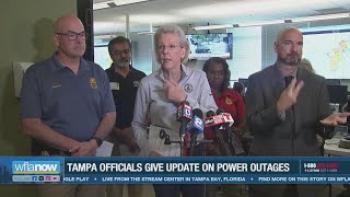 Tampa city officials give Friday update on Hurricane Milton restoration efforts [upl. by Oratnek]