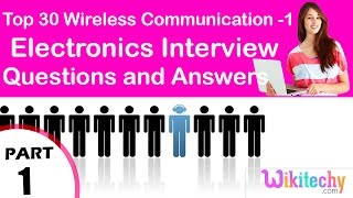 Top 30 Wireless Communication 1 ece Interview Questions and Answers Tutorial for Fresher Beginners [upl. by Bourne]