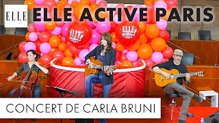 Carla Bruni en concert au ELLE Active Paris [upl. by Hale]