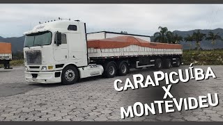 CARAPICUÍBA X MONTEVIDEU consertos pendentes ok✓caminhão international mercosul [upl. by Ettenad]