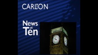 CARLTON TELEVISION  ADVERTS AND CONTINUITY  THURSDAY 4 MARCH 1993  INTRO TO NEWS AT TEN [upl. by Nette]