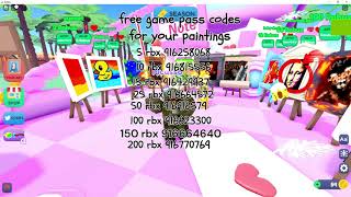 free game pass id for starving artist and other donation games [upl. by Huai]