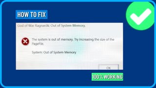 How to Fix God of War Ragnarok Out of System Memory [upl. by Pace78]