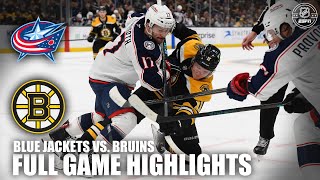 Columbus Blue Jackets vs Boston Bruins  Full Game Highlights  ESPN NHL [upl. by Rycca]