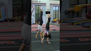 Handstand Race UGAs Holly Snyder vs Chloe Driese handstand [upl. by Assiar]