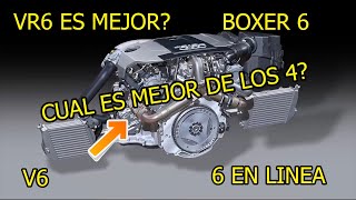 VR6 vs V6 vs 6 en Linea vs Boxer 6 🤯 Diferencias entre motores de 6 cilindros [upl. by Adlev]