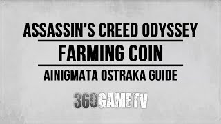 Assassins Creed Odyssey Farming Coin Ainigmata Ostraka Location  Solution Arkadia [upl. by Airot]