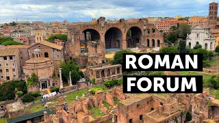 The ROMAN FORUM excavations  Rome Italy [upl. by Aihsot]