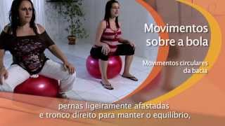 Exercícios na Gravidez movimentos sobre a bola [upl. by Sharona349]