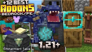 Top 10 MEJORES ADDONS QUE NECESITAS en Minecraft 121 Bedrock EditionPE MODS PARA MINECRAFT PE [upl. by Yetty535]