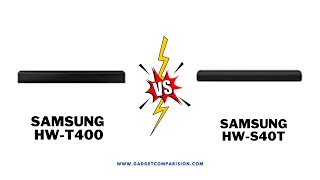 SAMSUNG HWT400 vs HWS40T Sound Specs Price Comparison [upl. by Clemmie]