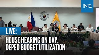 LIVE House hearing on OVP DepEd budget utilization [upl. by Rodrich449]