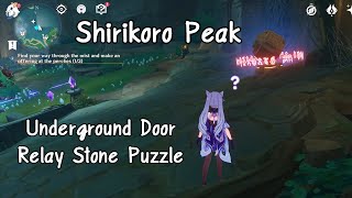 『Genshin Impact』Shirikoro Peak Underground Door Relay Stone Puzzle [upl. by Harol]