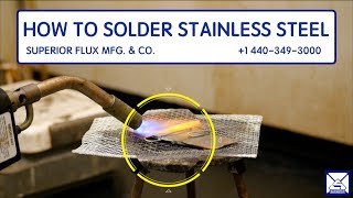 How To Solder Stainless Steel [upl. by Jen]