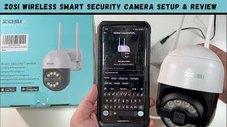 ZOSI Wireless Smart Security Camera Setup amp Review [upl. by Anelrahc]