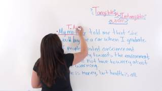 English Grammar Tangible And Intangible Nouns [upl. by Nirrad]