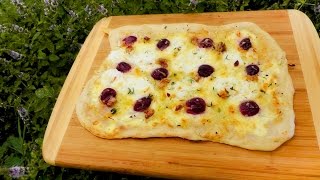 So macht man Flammkuchen Rezept vegetarisch  Der Bio Koch 664 [upl. by Aubarta]