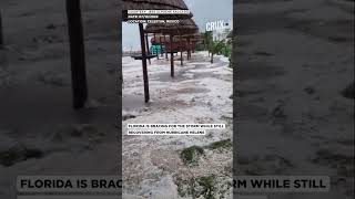 Hurricane Milton Batters Mexico’s East Coast with Powerful Waves Strong Winds [upl. by Ahsieit]