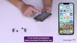How to connect your danalogic Extend hearing aids to BeMore app on iOS devices [upl. by Wahkuna]