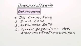 Die Brennstoffzelle  Chemie  Physikalische Chemie [upl. by Varien]