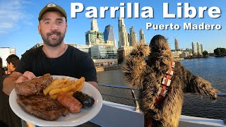 PARRILLA LIBRE en PUERTO MADERO  CUÁNTO CUESTA en 2024 💵🥩 [upl. by Swerdna716]