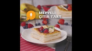 Çokokrem’li Meyveli Çıtır Tart [upl. by Hanako279]