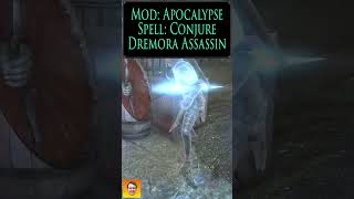 Checkout the spell CONJURE DREMORA ASSASSIN from the Skyrim Spell Mod APOCALYPSE shorts [upl. by Rhody]