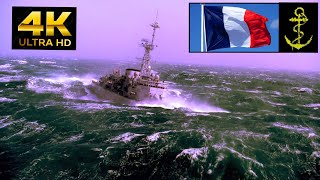 Frégate Française⚓ 🇨🇵 quotLatouche Tréville ⚜️quot  en pleine Tempête 🌀🌬️ [upl. by Miah]