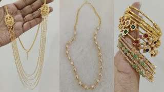 Latest simple gold copy designs 7006244709 [upl. by Aramois]