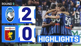 ATALANTAGENOA 20  HIGHLIGHTS  Lookman strikes to sink the Grifone  Serie A 202324 [upl. by Raveaux458]