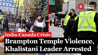 Arrest Made In Violent Brampton Temple Protest Khalistan Leader Inderjeet Gosal Charged [upl. by Mclaughlin]