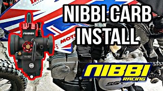 The BEST Carburetor For ANY 110125cc Pit Bike  NIBBI PE22 Performance Carb  First Start [upl. by Runkle]