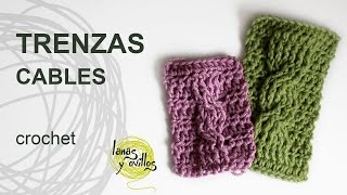 Tutorial Trenzas u Ochos Crochet o Ganchillo Cables [upl. by Iren]