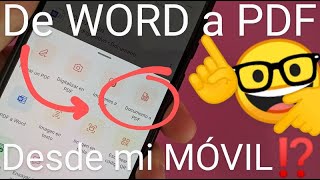 📄👉📕 Como CONVERTIR DOCUMENTO WORD a PDF desde el TELÉFONO 2024 MÓVIL o CELULAR MEJOR MÉTODO [upl. by Ocirnor]