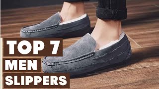 Top 7 Best Men Slippers in 2024 [upl. by Aerehs788]