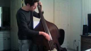 Walking Bass Line Rhythm Changes  Upright bass [upl. by Uund]