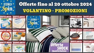 volantino EUROSPIN fino al 20 ottobre 2024 ✅ Quantità Limitata 🔥 Offerte casa cucina e letto [upl. by Samuella239]