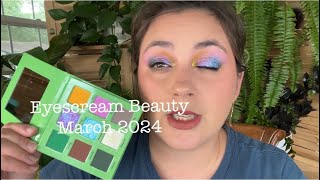 Unboxing and Using the Eyescream Beauty Box March 2024 [upl. by Ilaw]