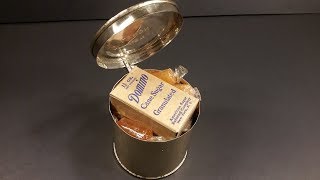 March 1943 US Army Field Ration C Dinner B Unit MRE Review Vintage Meal Ready to Eat Taste Test [upl. by Yelnahs681]