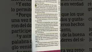 Hebreos 6 1 al 7 Advertencia contra la apostasia🙏 [upl. by Cobby]