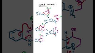 Skraup Synthesis chemistry organicchemistry [upl. by Adam]